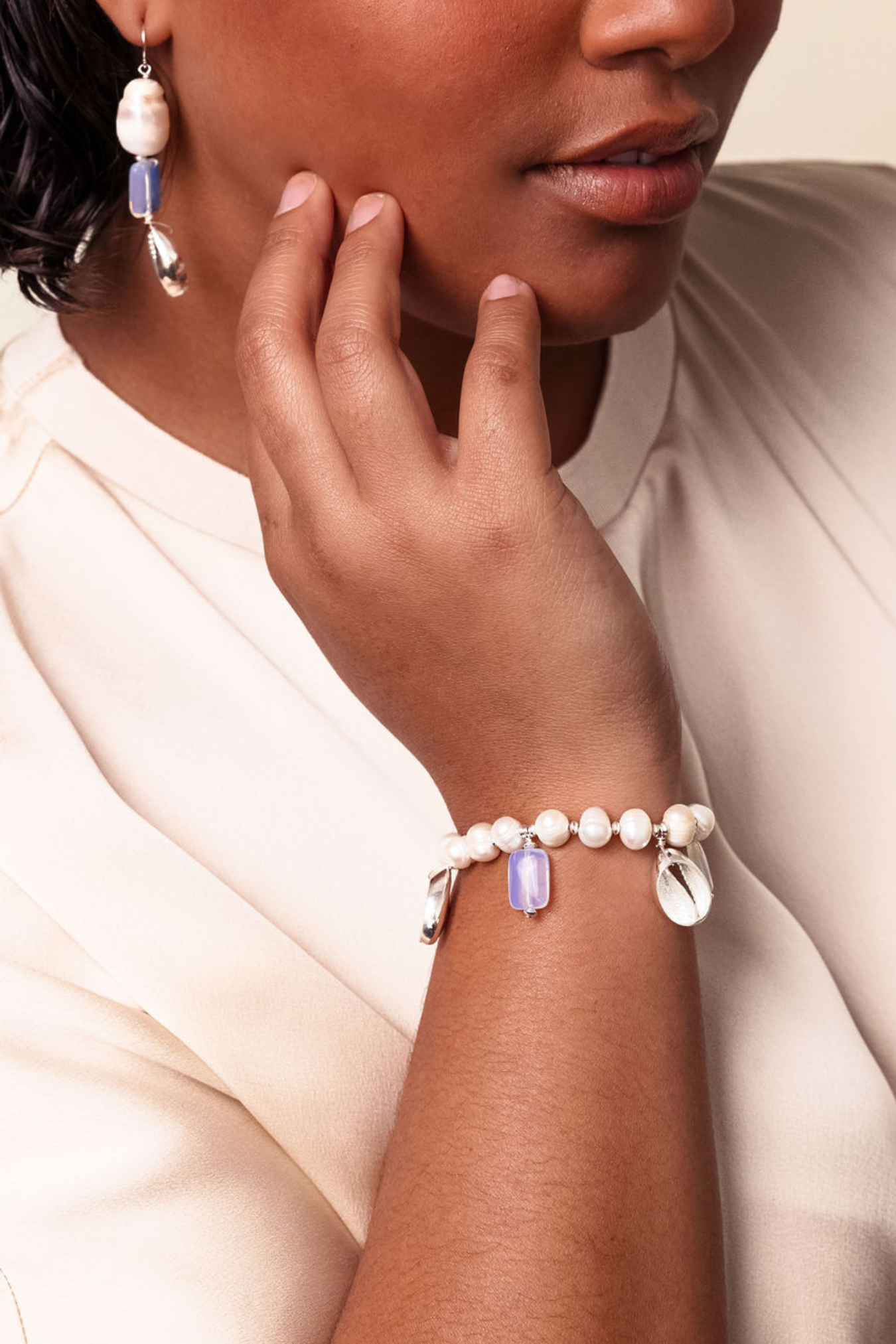 RIVER BRACELET IN SILVER