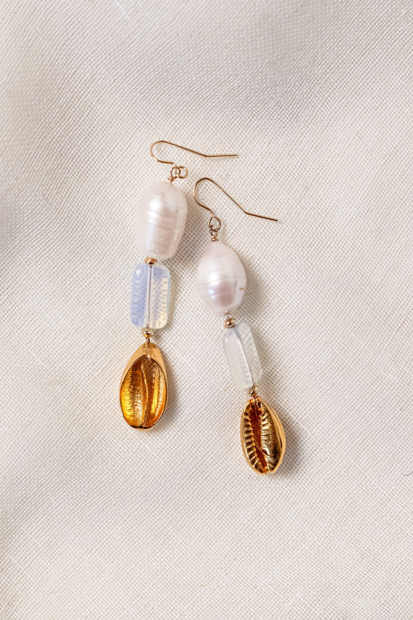 RIVER DROP EARRINGS IN GOLD