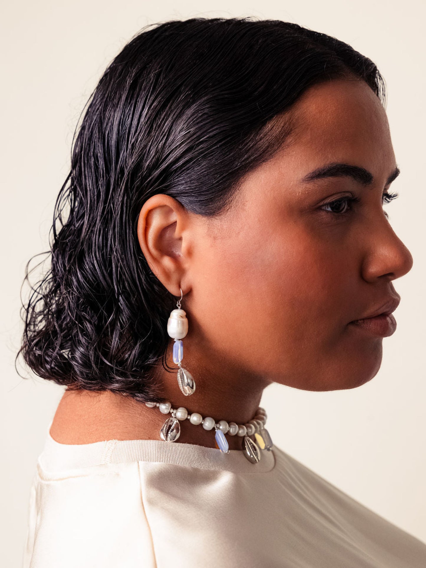 RIVER DROP EARRINGS IN SILVER